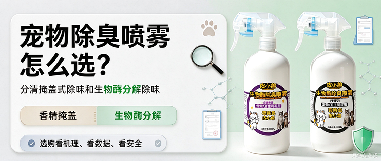 宠物除臭喷雾怎么选？分清「掩盖式除味」和「生物酶分解除味」