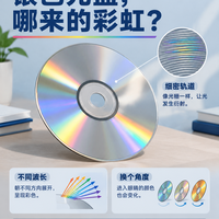 银色光盘,为什么能照出彩虹?