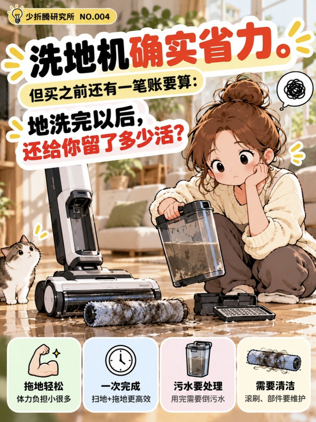 家电消费实录｜洗地机实测，买前算好这笔隐藏善后账