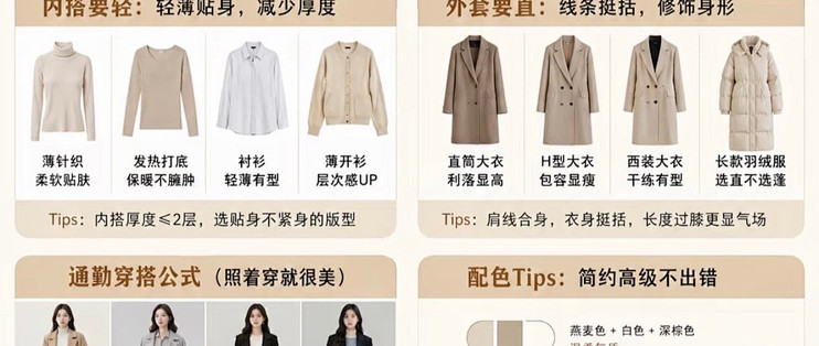 职场大衣精简叠穿法则