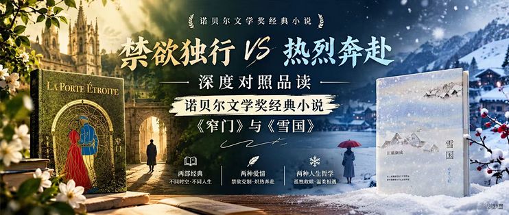 禁欲独行 VS 热烈奔赴｜深度对照品读诺奖经典《窄门》与《雪国》