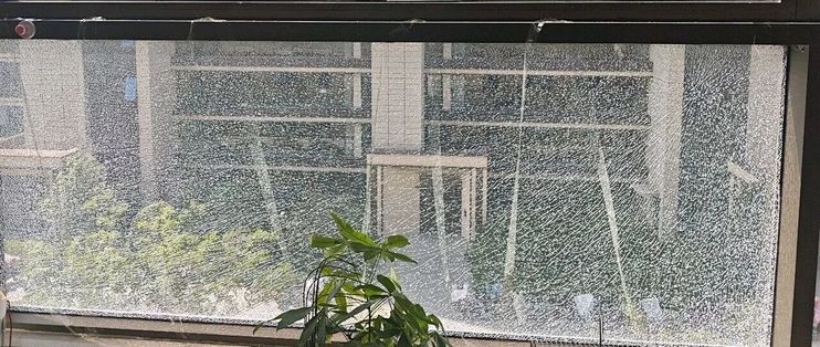 阳台洗衣机"砰"一声碎了一筒玻璃渣：她说从没磕过，维修人员说是"人为"