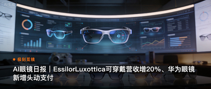 极刻觅镜 | AI眼镜日报｜EssilorLuxottic…