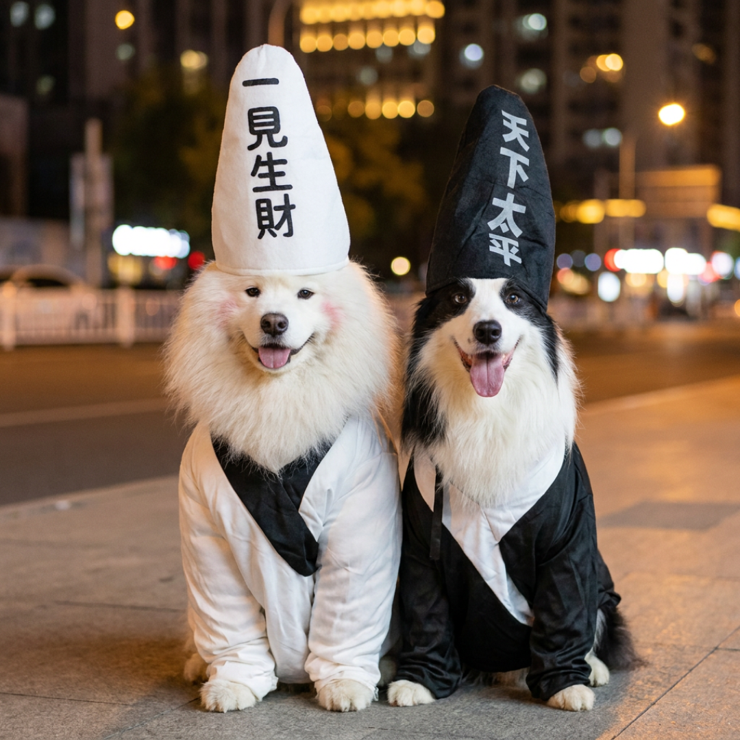 这个周末全国“百狗夜行”扎堆出街:给毛孩子穿上万圣装扮前,先看这四页攻略