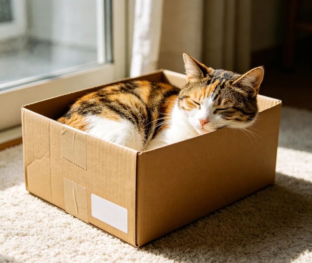 猫放着几百块猫窝不睡,偏钻快递箱?实验说:它帮的是头几天