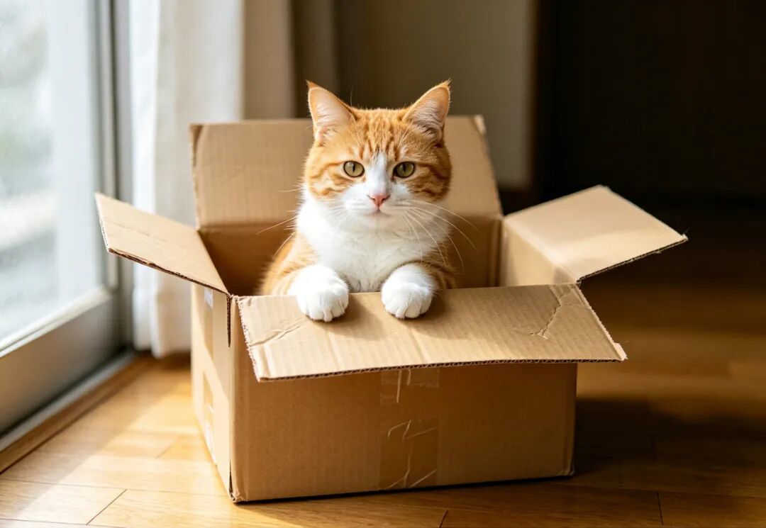 猫放着几百块猫窝不睡,偏钻快递箱?实验说:它帮的是头几天