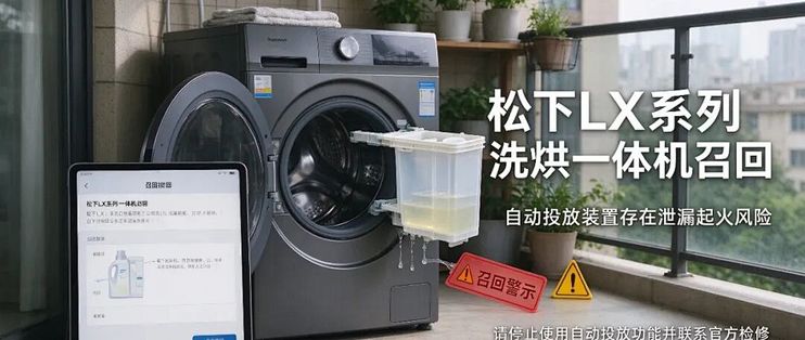 松下64万台洗烘一体机被召回：一个“自动投放”装置，如何引发连环火灾风险