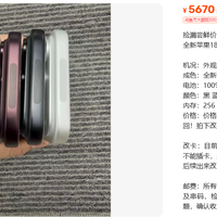 5670元苹果18Pro只能连WiFi 国行同款10999元