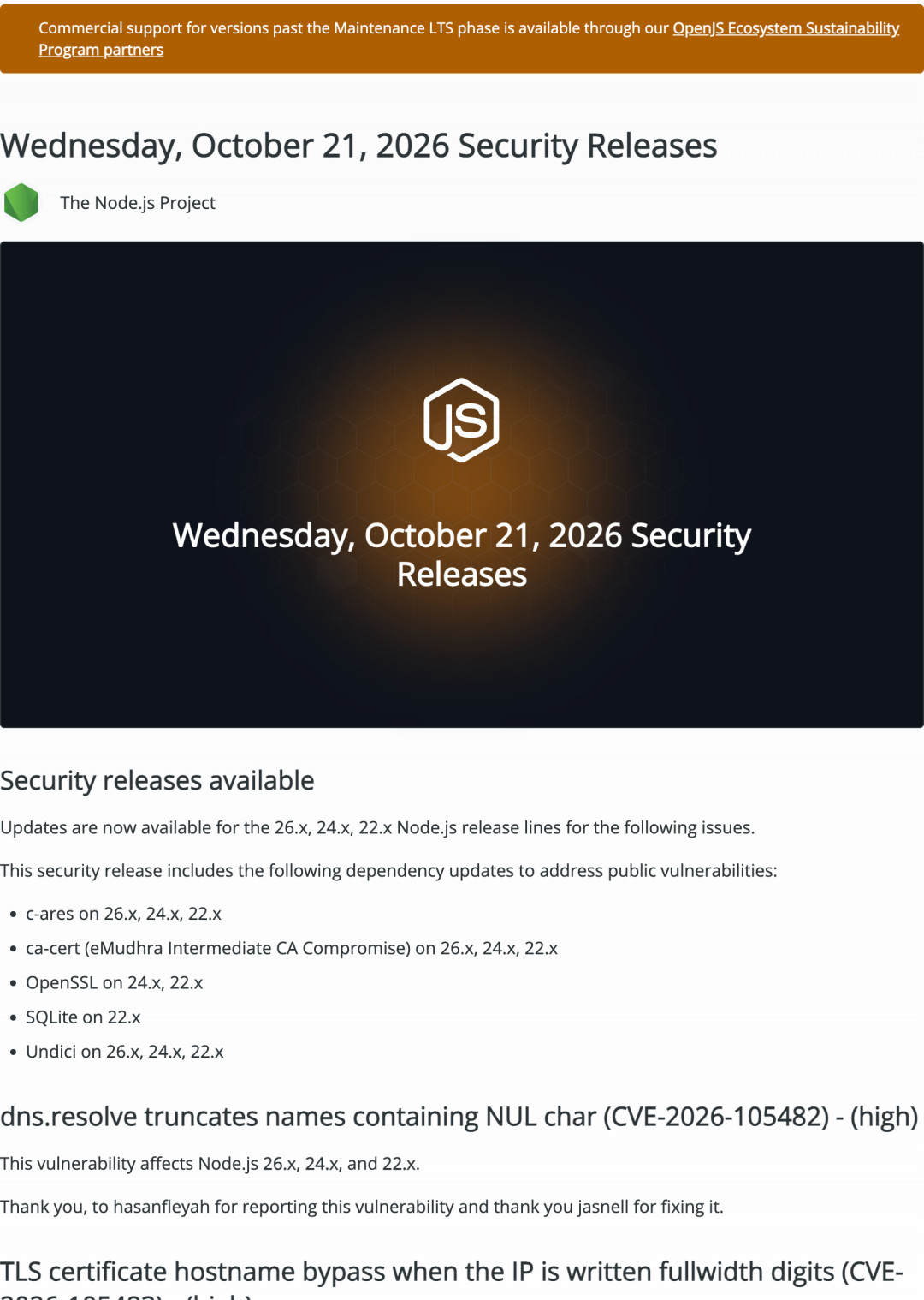 OpenAI挖出Brotli高危RCE:Node.js三条版本线都得升