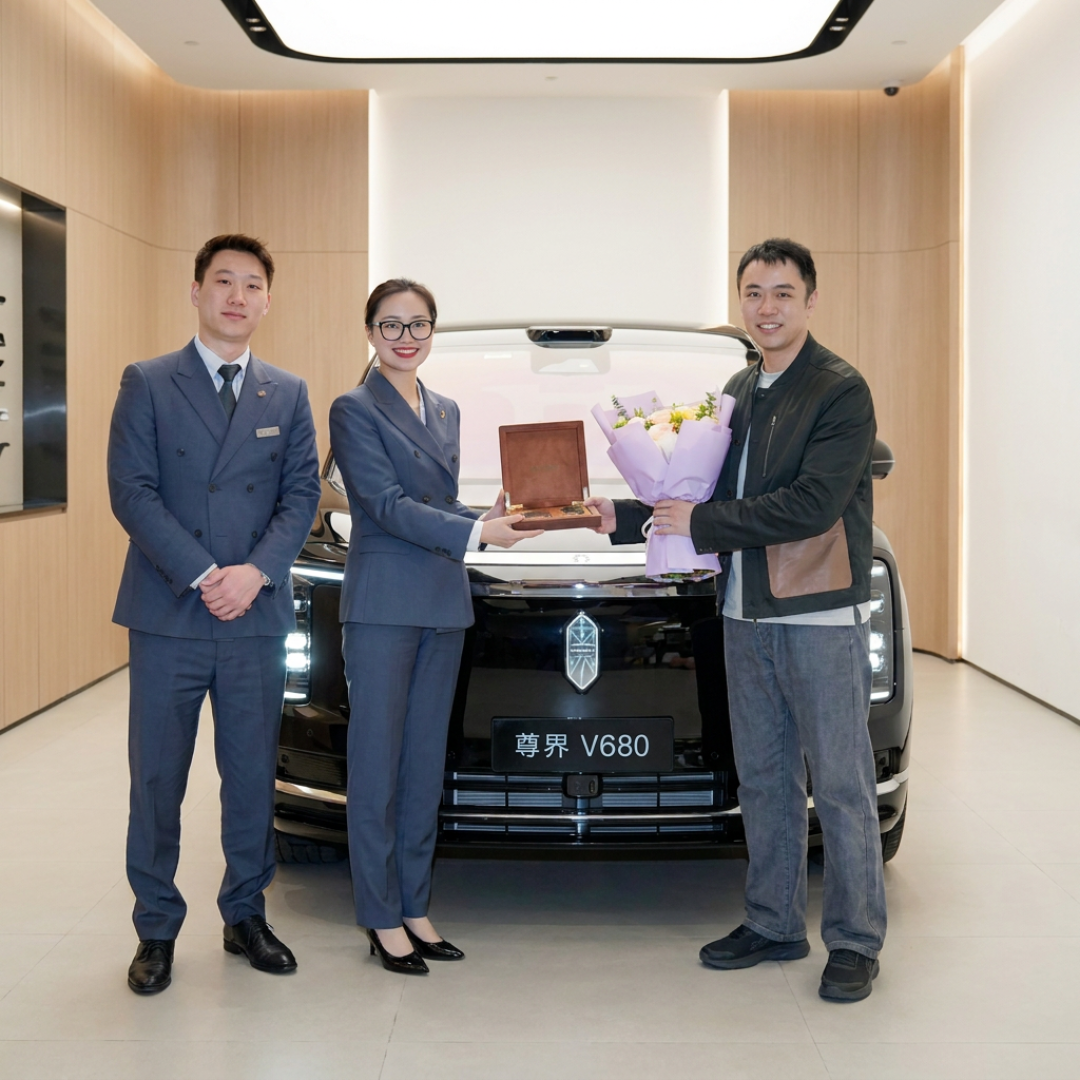 尊界V680上月只交付7台?先别急着笑,苦等两个月的车主刚提到车