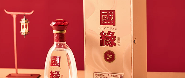 今世缘国缘单开浓香型白酒42度500ml*2瓶
