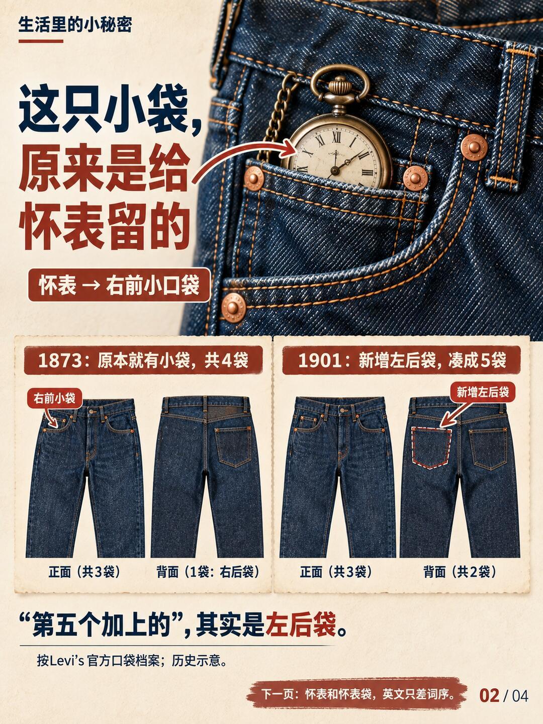 一边兜不住手机，一边装下手机加耳机：双11买Levis女裤，先搞懂口袋这笔账