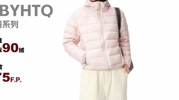 面包与好天气防泼水波点印花短款羽绒服