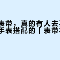 为了条表带，真的有人去买块表：全网手表搭配的「表带衣橱」账