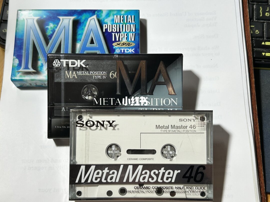 TDK MA与索尼Metal Master金属磁带（图源：小红书）