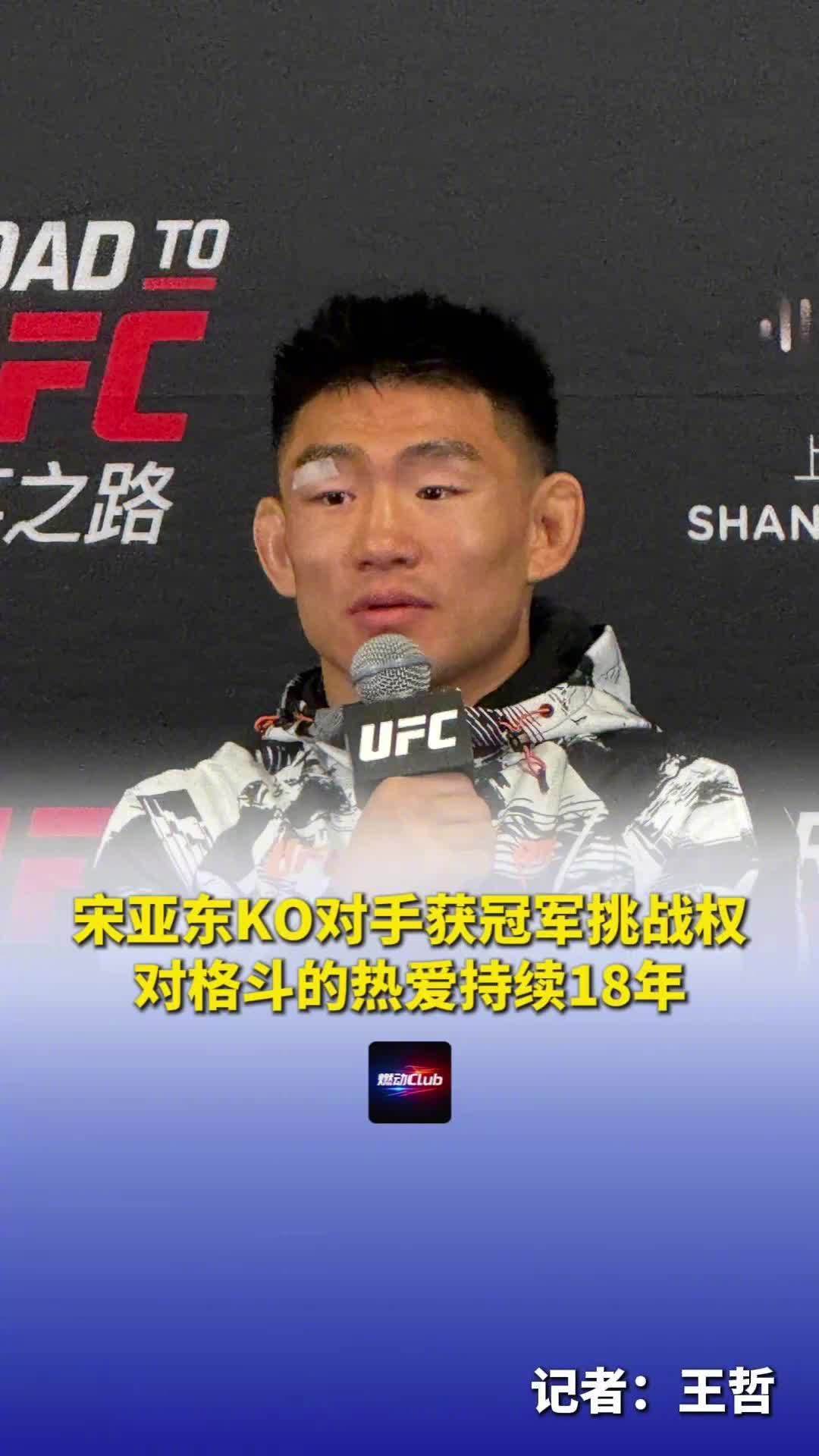 宋亚东的格斗生涯