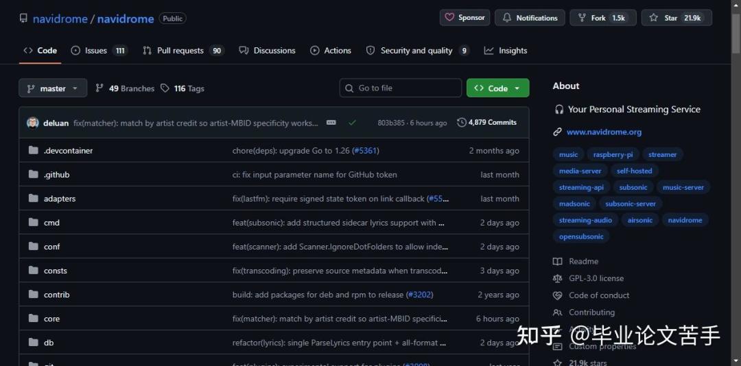 Navidrome自建音乐服务器Web端：专辑列表、艺术家分类与底部播放器栏，曲库的生死交给自己的硬盘