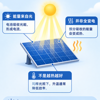 太阳能板发电，是靠光还是靠热？
