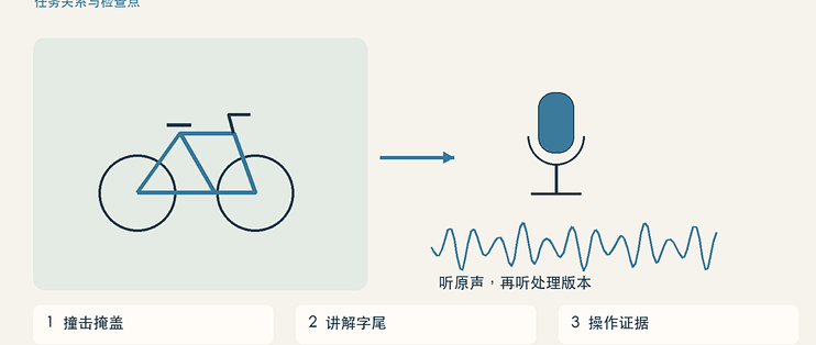 修车讲解被工具声盖住，音频处理该先试什么