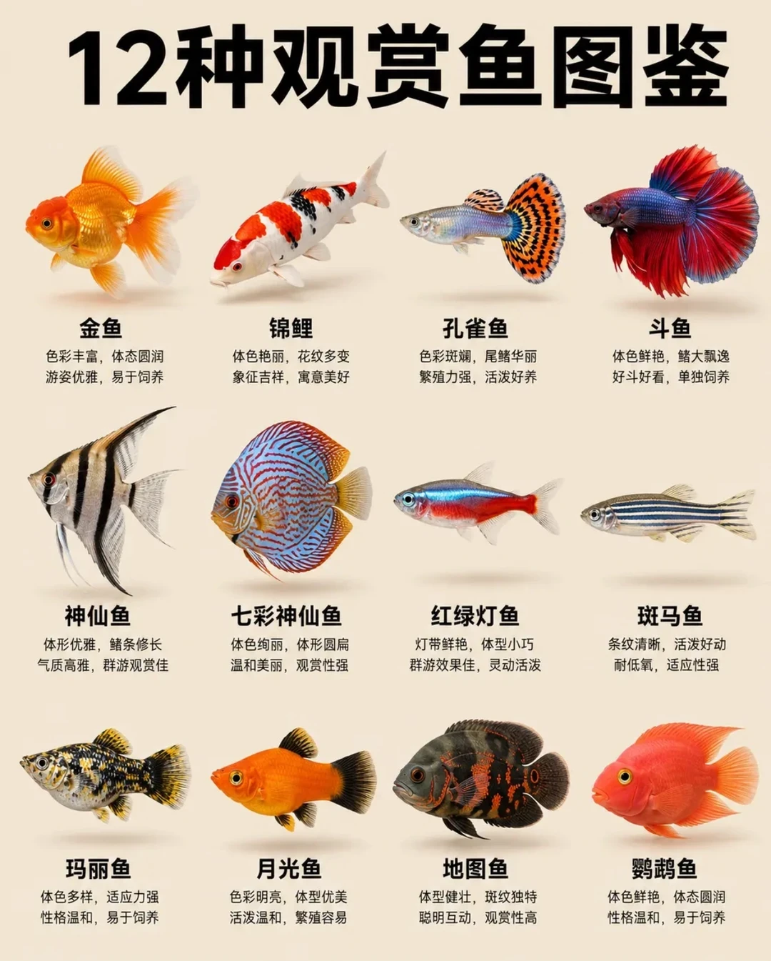 12种热门观赏鱼图鉴