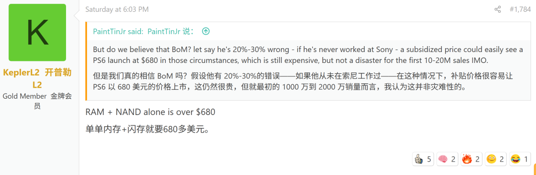 别等PS6了:内存成本超680美元,首发或破千刀