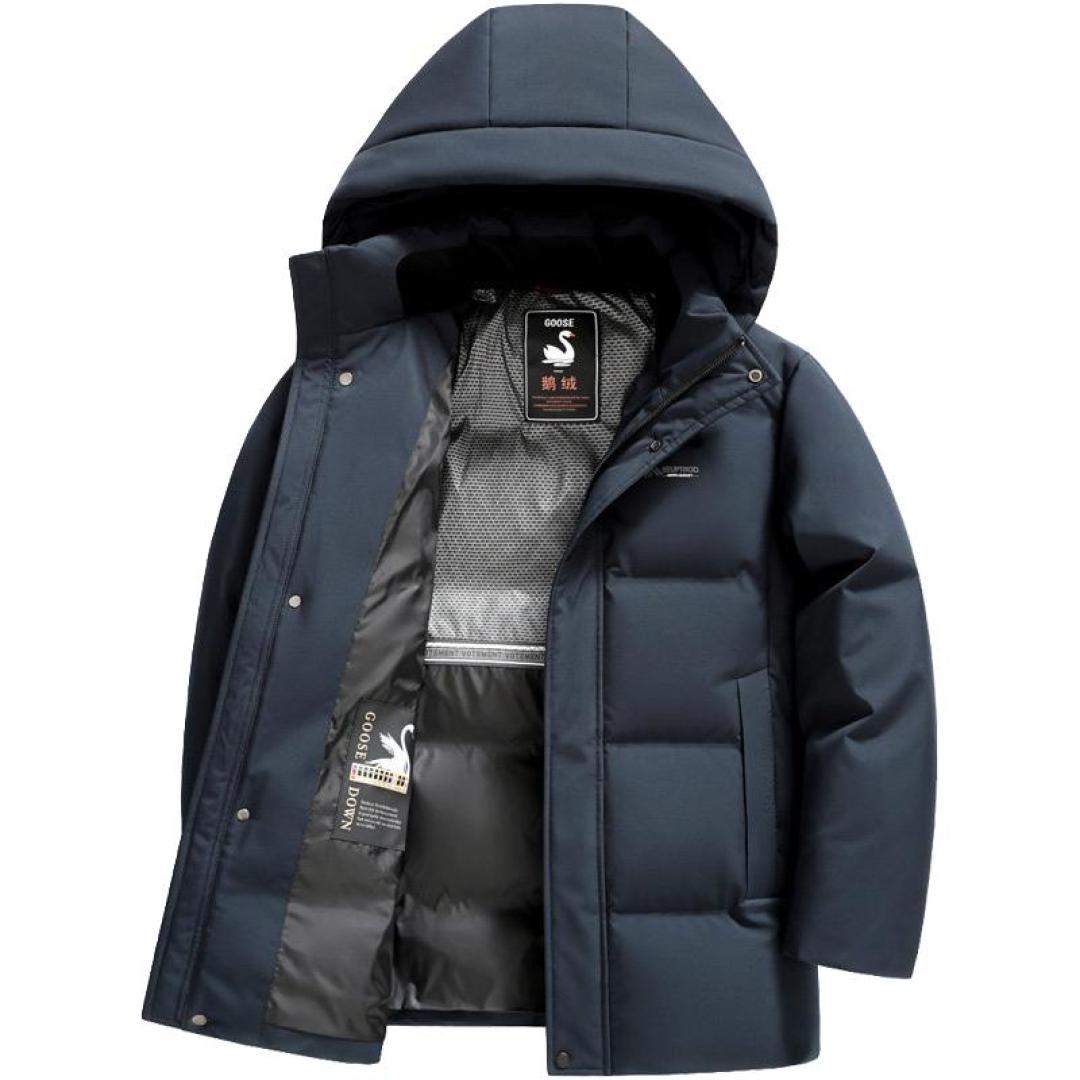 一件连帽羽绒服的内里结构