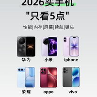 2026买手机别乱冲!认准这5点就够了!一篇帮你避开智商税