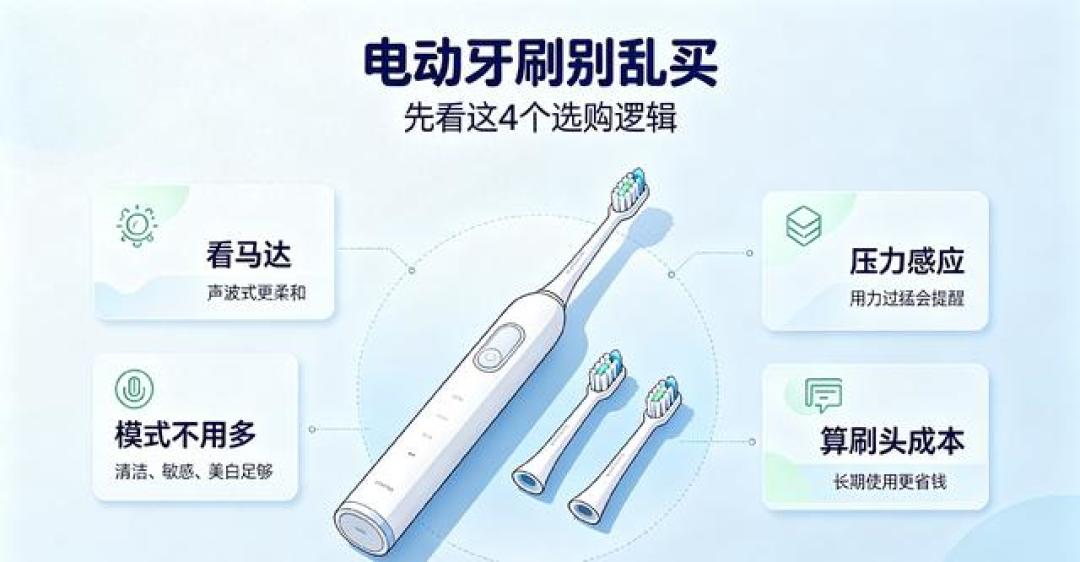 三年刷头贵过机身?双11买电动牙刷,先翻到替换刷头那一页