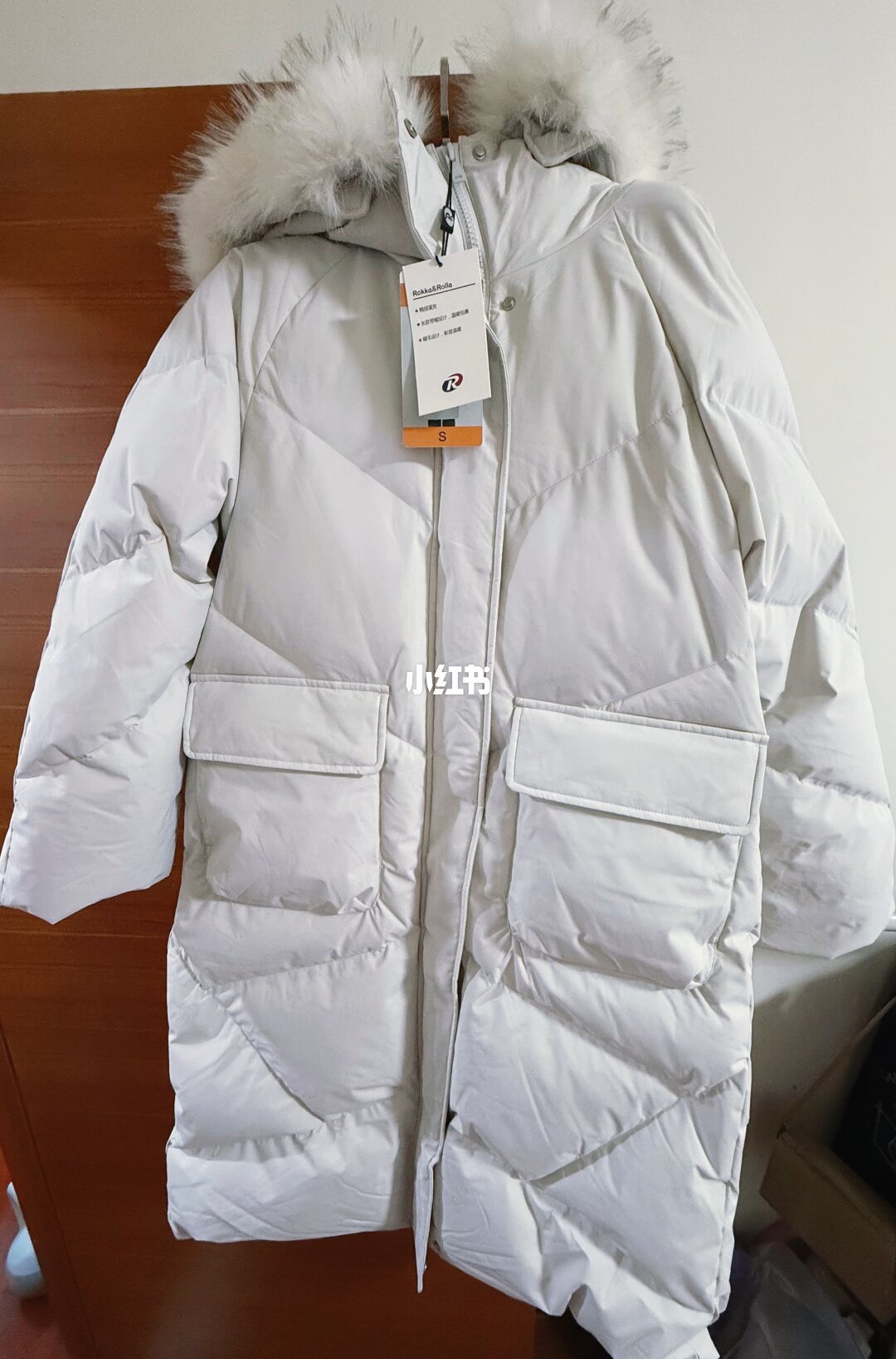 山姆卖场长款羽绒服实拍
