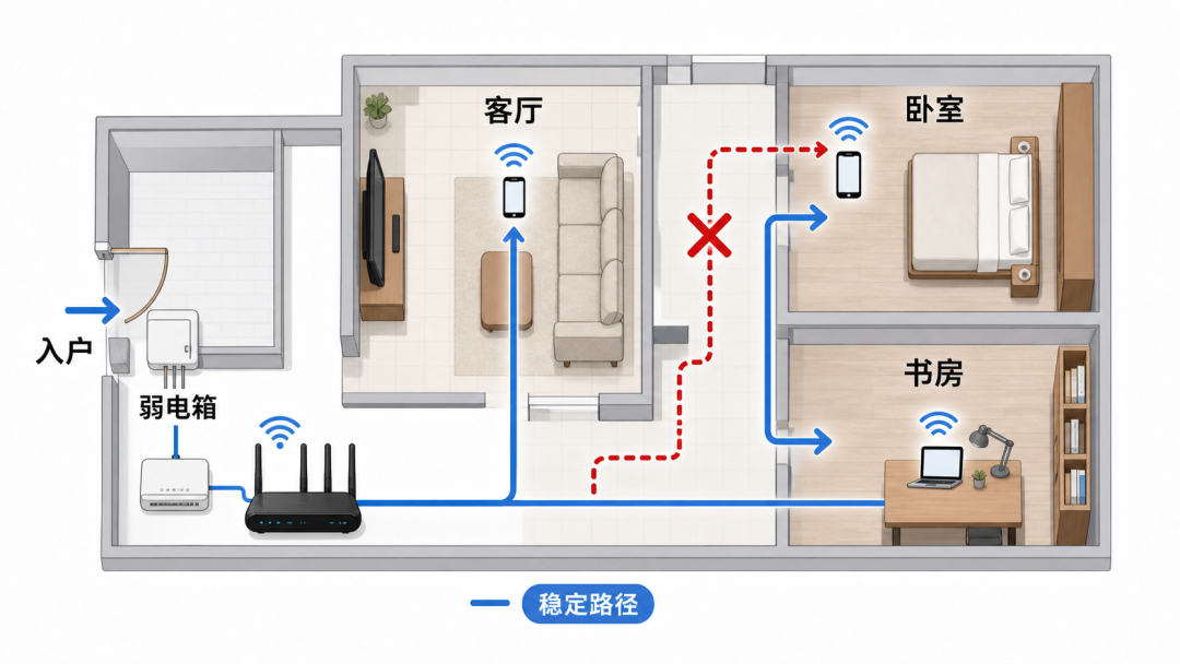 别信穿墙王:路由器放错地方,再贵的机器也白搭