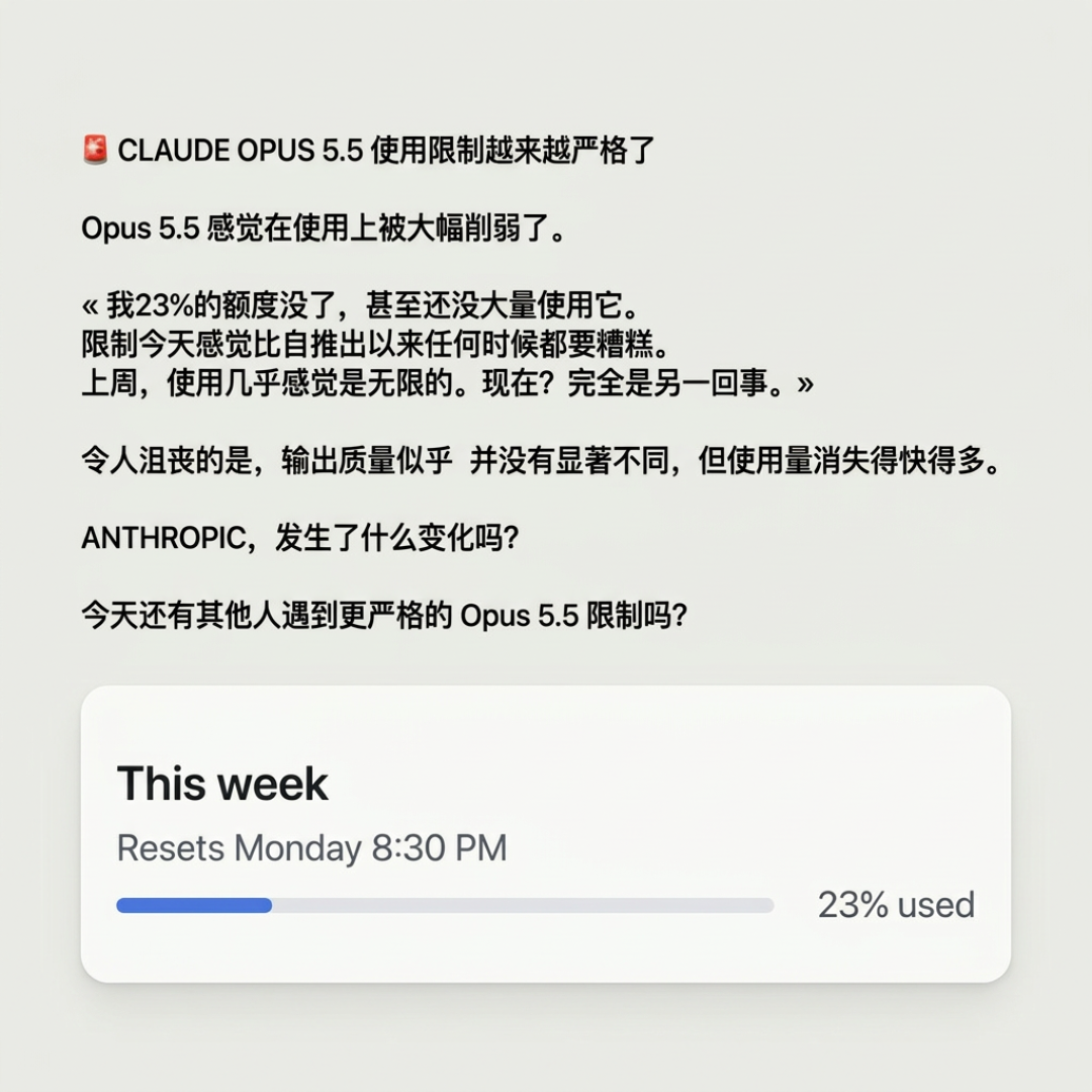Claude被抓到「鬼秤」：同样200美元，额度被偷砍两成