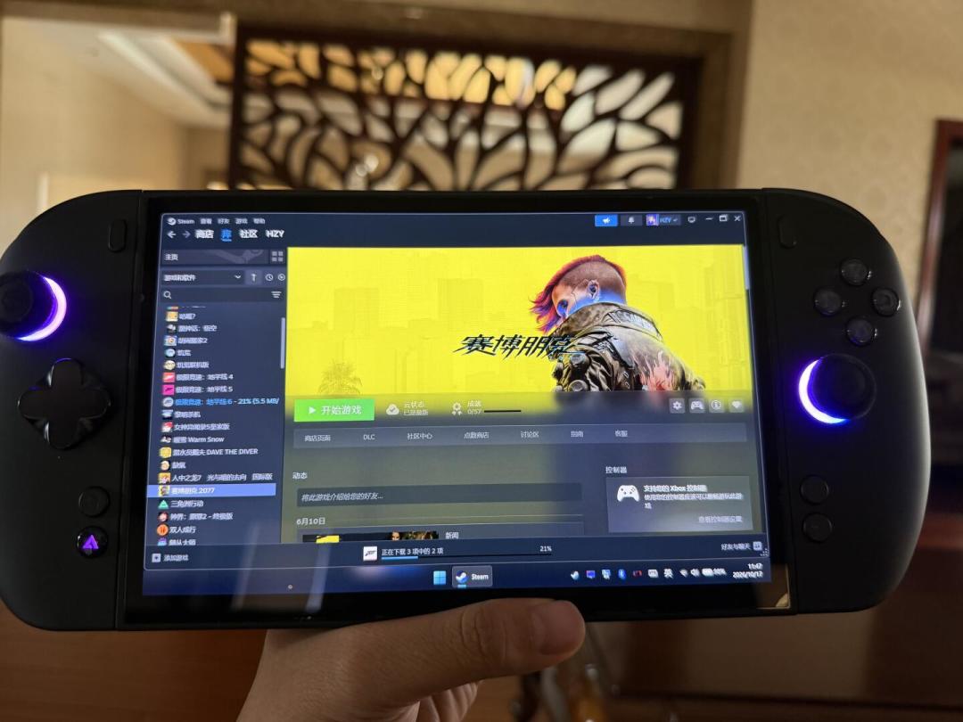 OneXPlayer 3点亮Steam界面的上手实拍