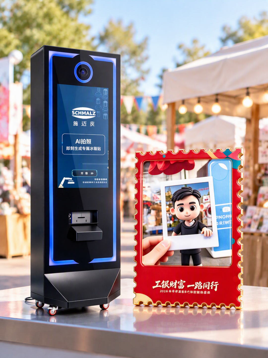 打印吧唧成了AI市集最火摊位:一枚低至4毛,但别急着去摆