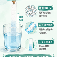 纸巾只沾湿一角，水为何自己往上爬？