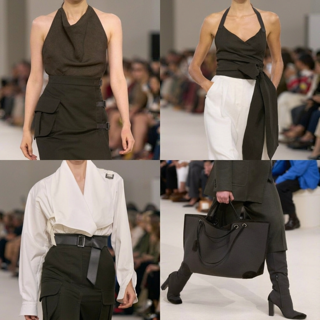 全场没有一个logo:Max Mara 75周年这场「无垠远际」,把通勤当成最难的远征