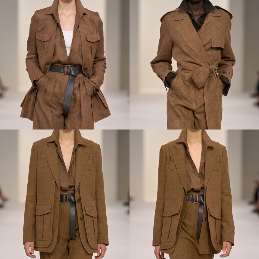 全场没有一个logo:Max Mara 75周年这场「无垠远际」,把通勤当成最难的远征