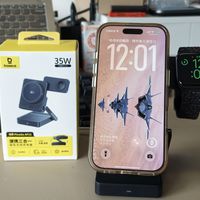 倍思35W三合一磁吸充电器