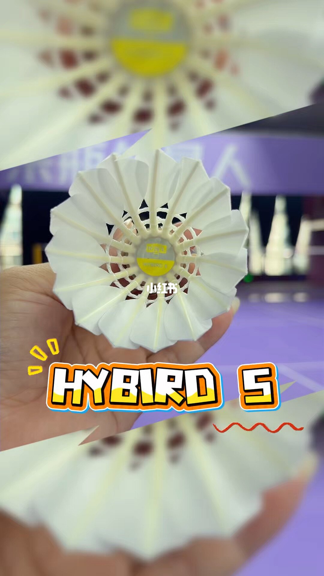 亚狮龙HYBRID5 真羽毛+尼龙聚能环底座结构实拍