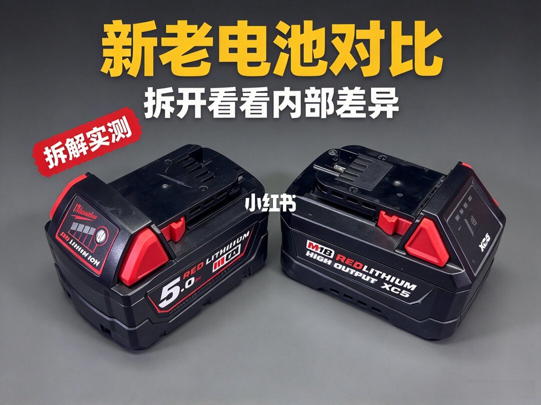 M18 HB5新旧电池包拆解对比