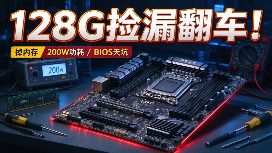 华南金牌X99-T8翻车实录：掉内存、温控虚标、高功耗