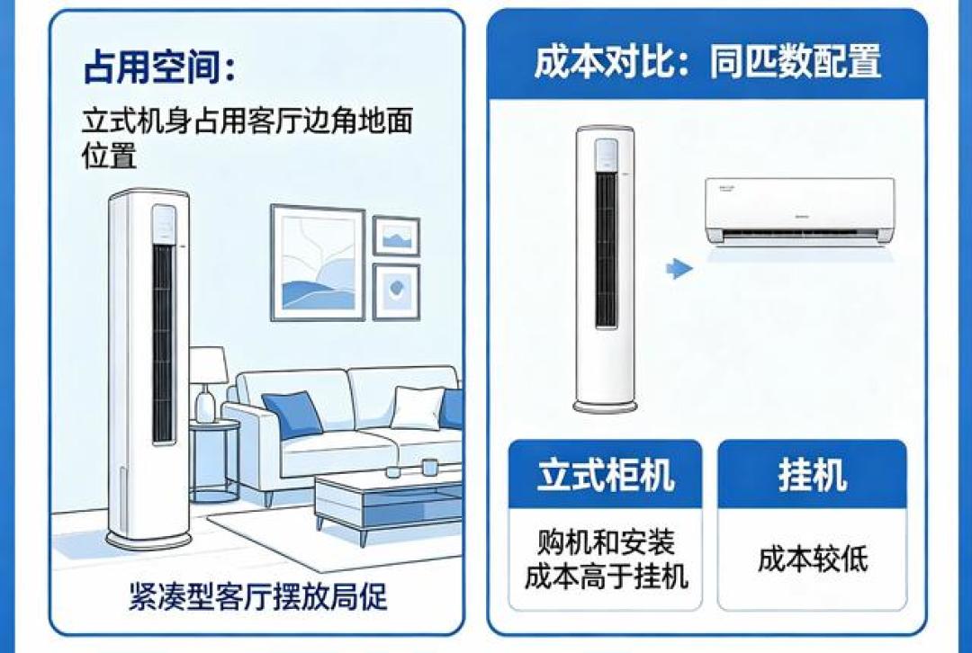 客厅空调，2匹挂机还是3匹柜机？算面积之前，先看墙上那个预留孔