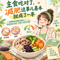 戒主食减肥？难怪你反弹！吃对主食减肥这事儿基本就成了一半