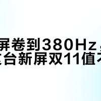 2K小屏卷到380Hz，蚂蚁电竞这台新屏双11值不值？