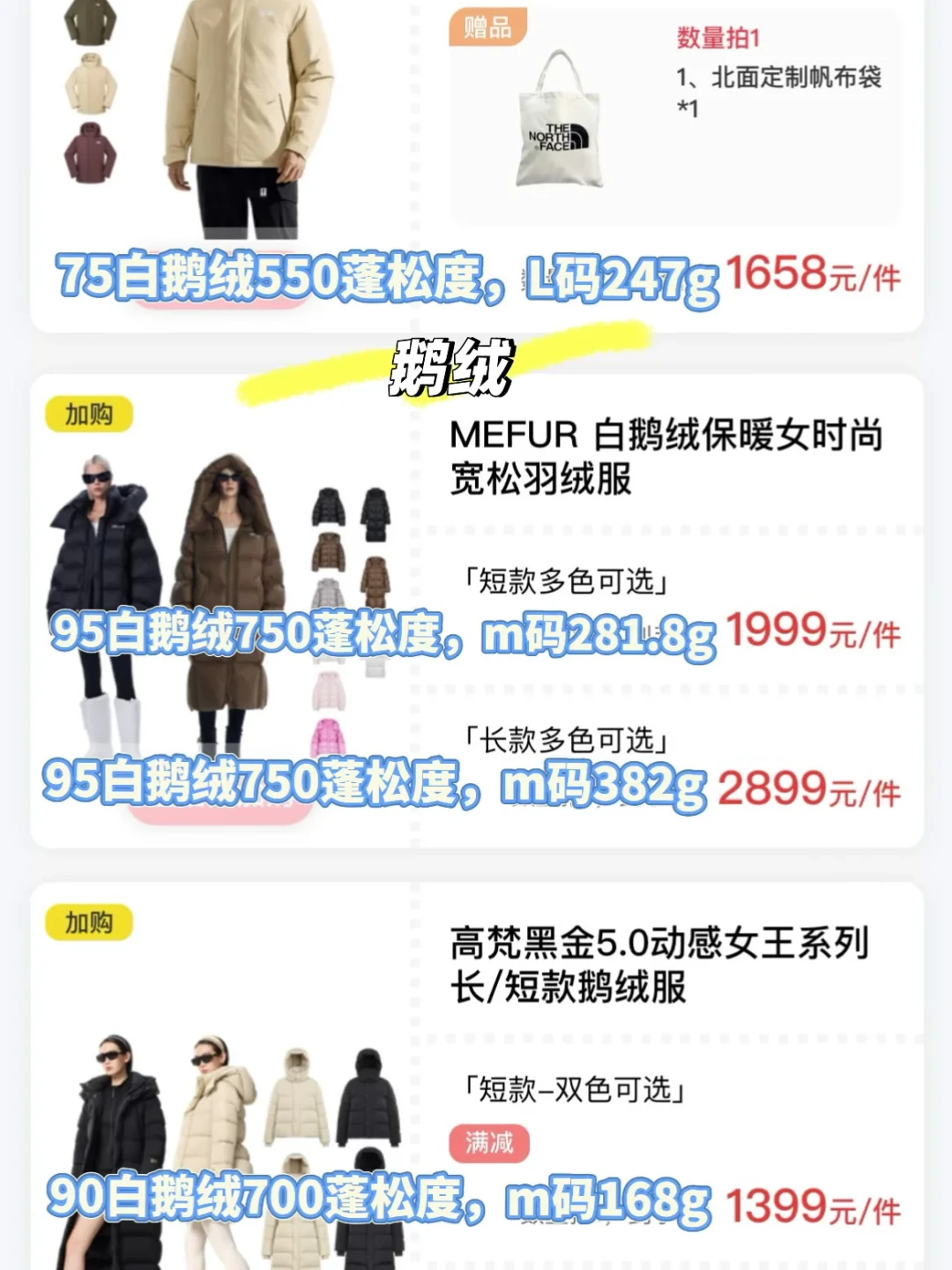 热搜喊史上最贵,折后价却在年度低位:双11羽绒服该不该蹲?先看吊牌充绒克数