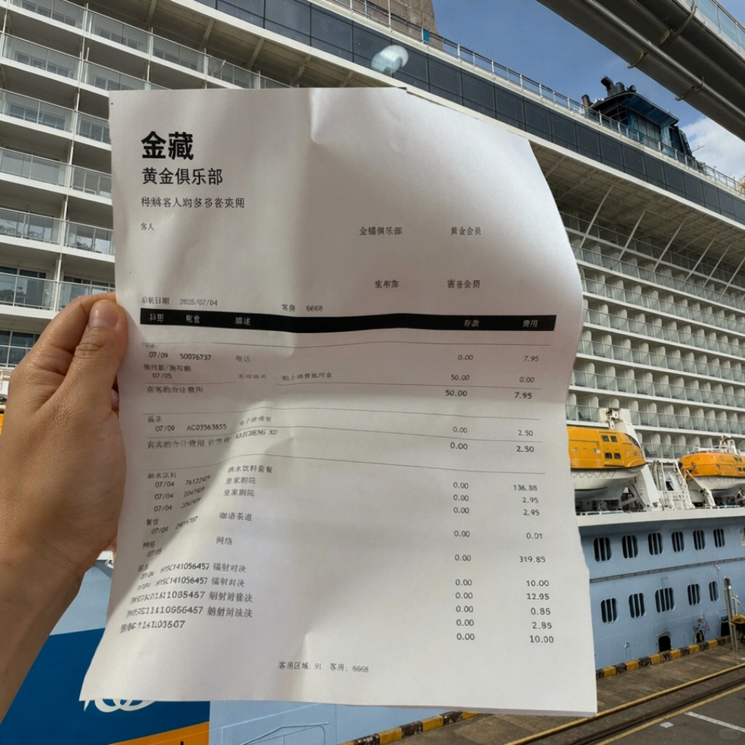 船票3000，下船账单翻倍：我把邮轮的隐性账一次算透