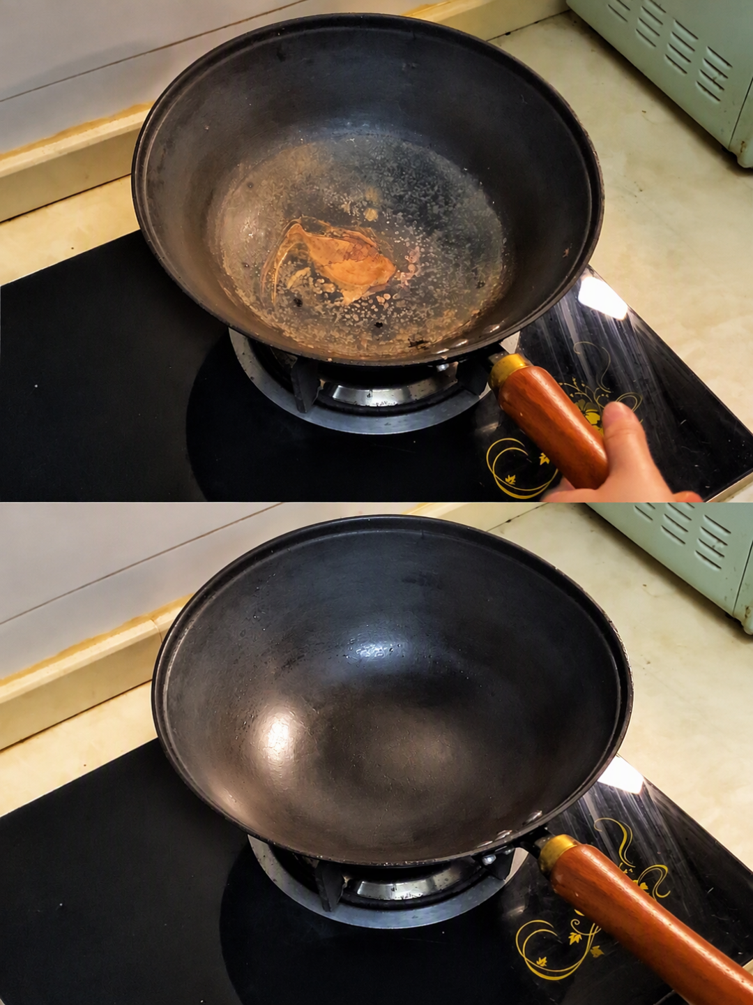 铁锅粘锅又生锈?搞懂油膜,洗洁精和钢丝球就不用吵了