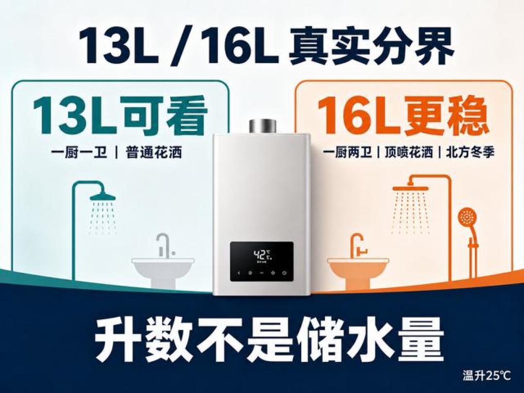 双11买燃气热水器:13升还是16升,先去看厨房里那块表