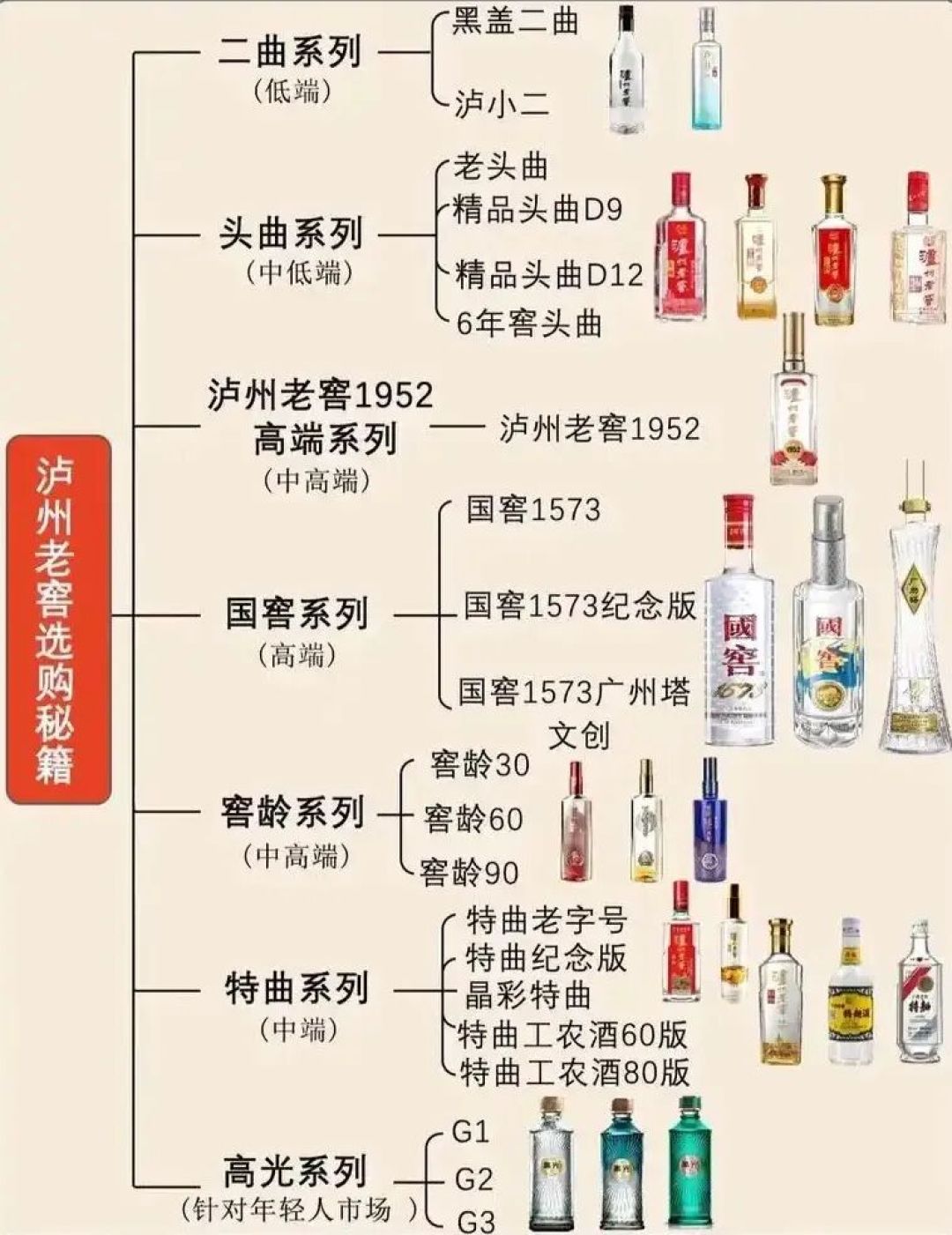 国窖1573全系规格与价格带