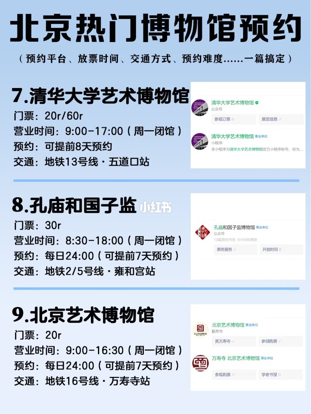 北京热门博物馆预约信息