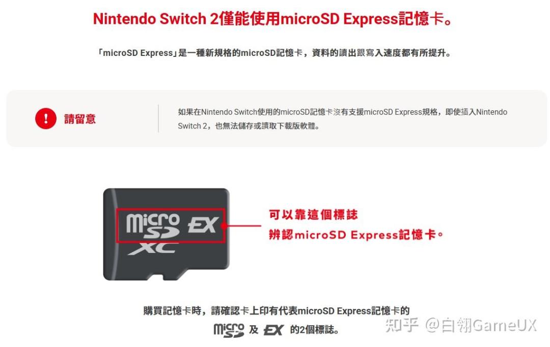 Switch2专用microSD Express存储卡